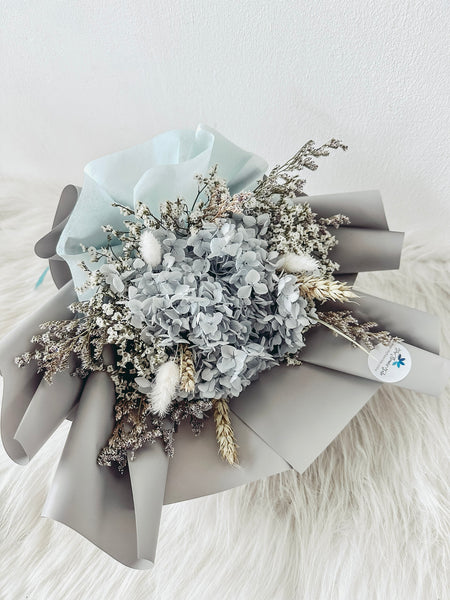 Preserved Grey Blue Hydrangea