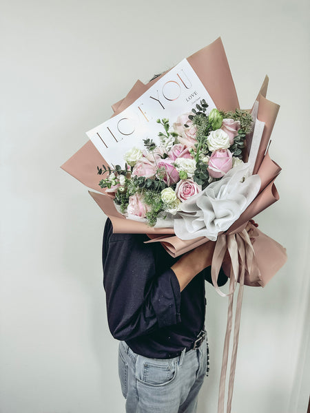 Rosie- 12 stalks Pink Roses