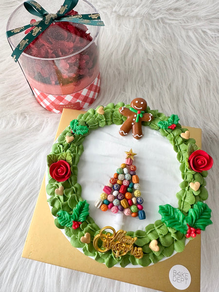 Xmas Ice Cream Cake (Chocolate) Bundle