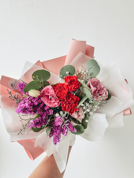 Mary- 3 Stalks Carnation Bouquet