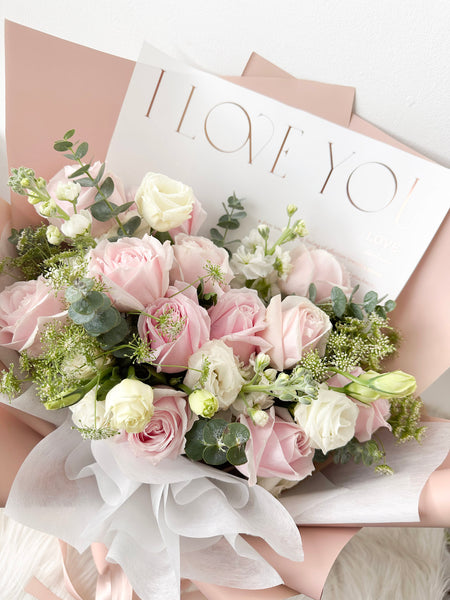 Rosie- 12 stalks Pink Roses