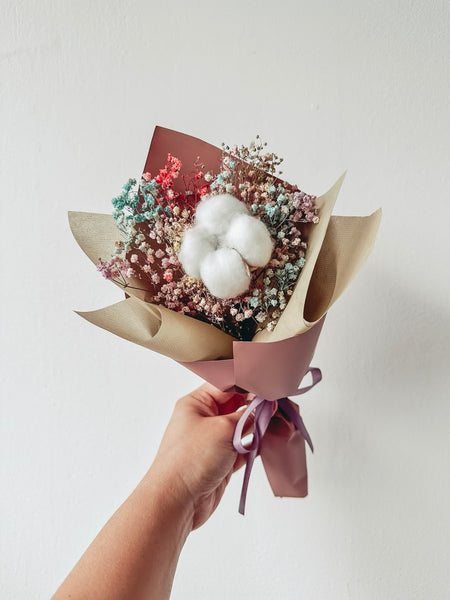 (Preserved) Mini Cotton Bouquets (Bundle of 5)
