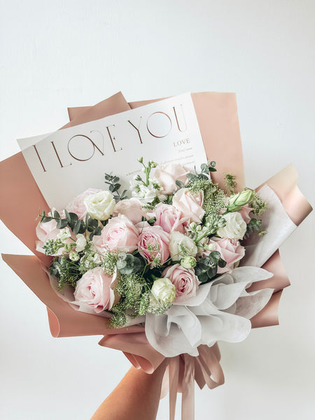 Rosie- 12 stalks Pink Roses