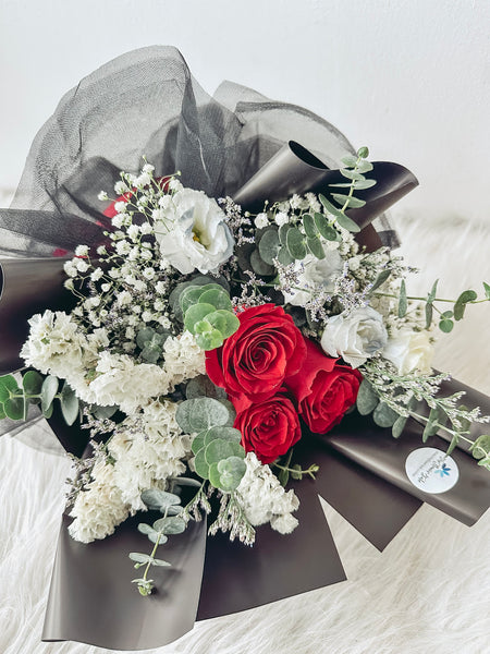 Love at First Sight (Red)- 3 Stalks Roses Bouquet