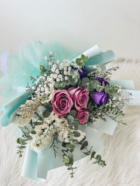 Love at First Sight (Lilac)- 3 Stalks Roses Bouquet