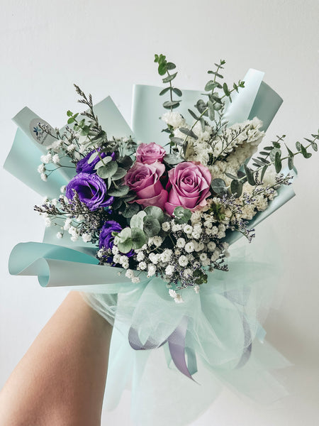 Love at First Sight (Lilac)- 3 Stalks Roses Bouquet