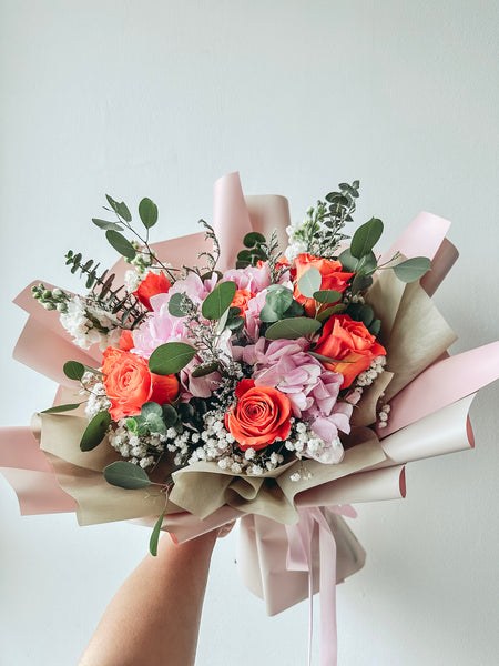 MD- Pink Hydrangea Bouquet