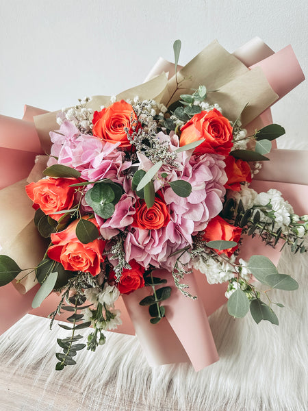 MD- Pink Hydrangea Bouquet