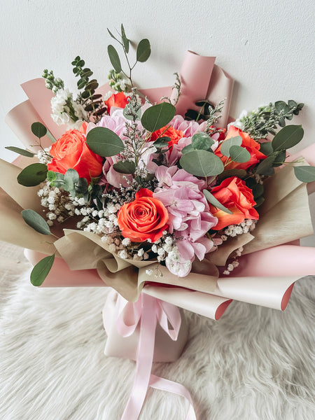 MD- Pink Hydrangea Bouquet