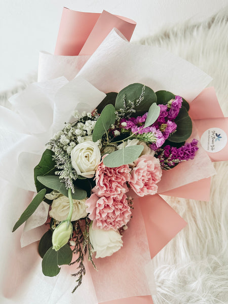 Mary- 3 Stalks Carnation Bouquet