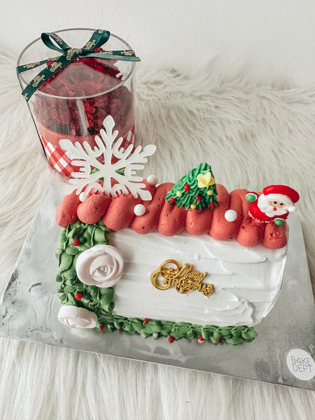Xmas Ice Cream Logcake (Cookies and Cream) Bundle