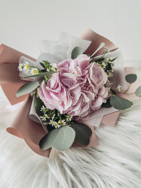 Ahava- Pink Hydrangea Bouquet