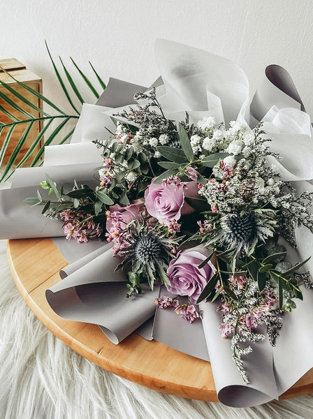 Anastasia- 3 Stalks Fresh Roses Bouquet