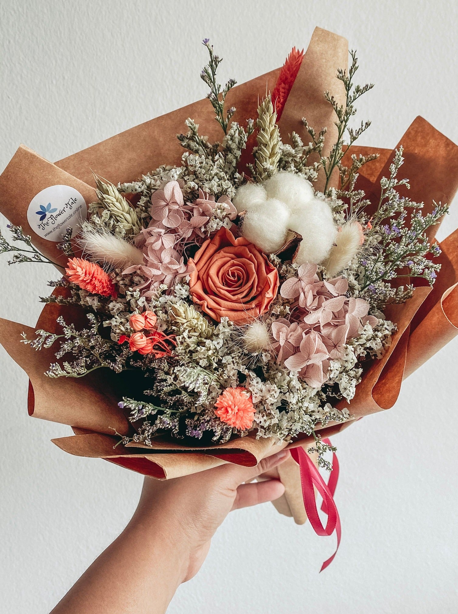 [Preserved] Best Wishes- 2 Stalks Preserved Roses Bouquets
