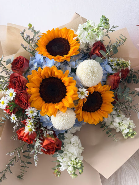 Golden Triumph Sunflower Bouquet