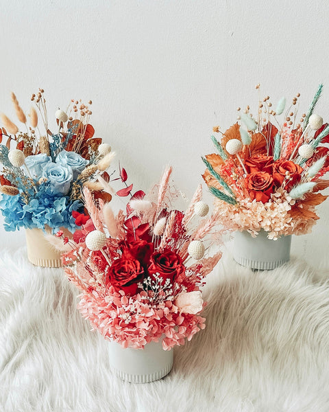 [Preserved] Mini Vase (Minty Orange)