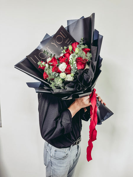 Rosie- 12 stalks Red Roses