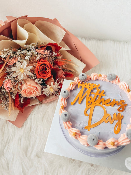 Mother’s Day Mini Tarts (Box of 9) & Flower Bundle