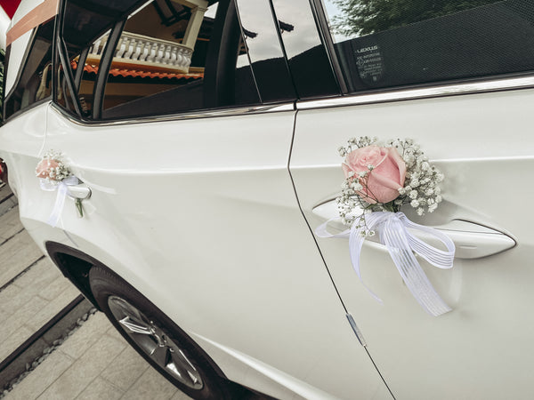 Premium Wedding Car (Quicksand with Cappuccino & White)