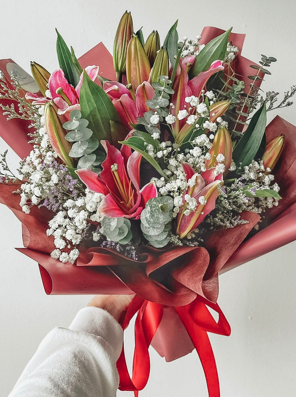 Rouge- Simple Pink Lily Bouquet